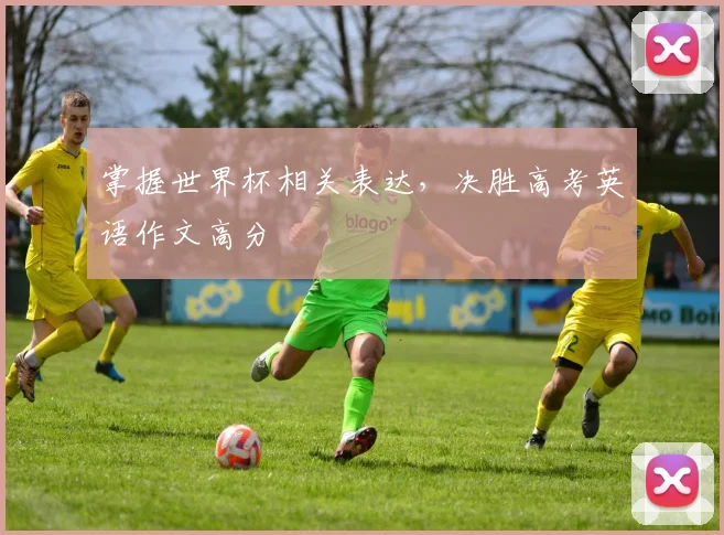 掌握世界杯相关表达，决胜高考英语作文高分
